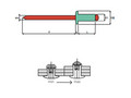 Заклепка вытяжная 3,0х10 (алюминий/нерж.сталь А2) стандартный бортик  Qonnect 10AX13010 rrrr