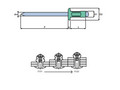 Заклепка вытяжная многозажимная 3,2х9,5 (алюминий/сталь) стандартный бортик  Qonnect 15AS13209 rrrr